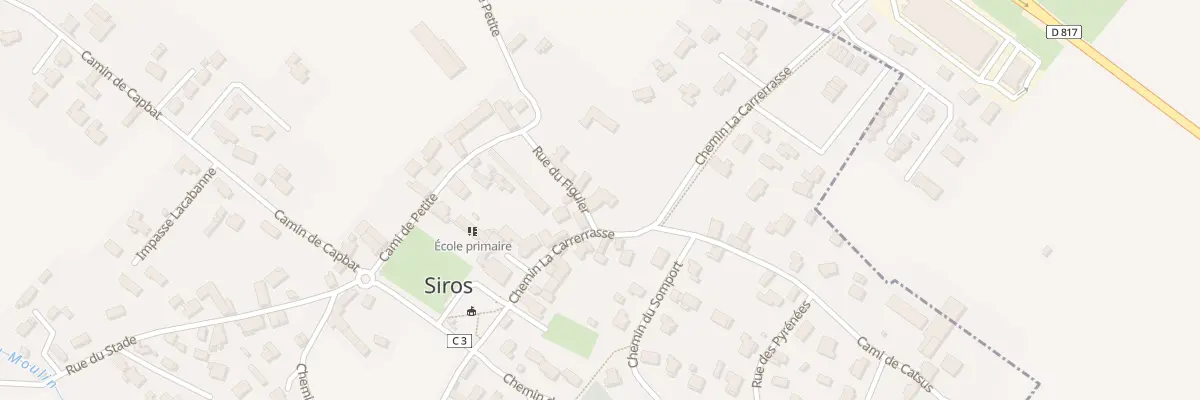 Plan du 14 Che La Carrerrasse à Siros