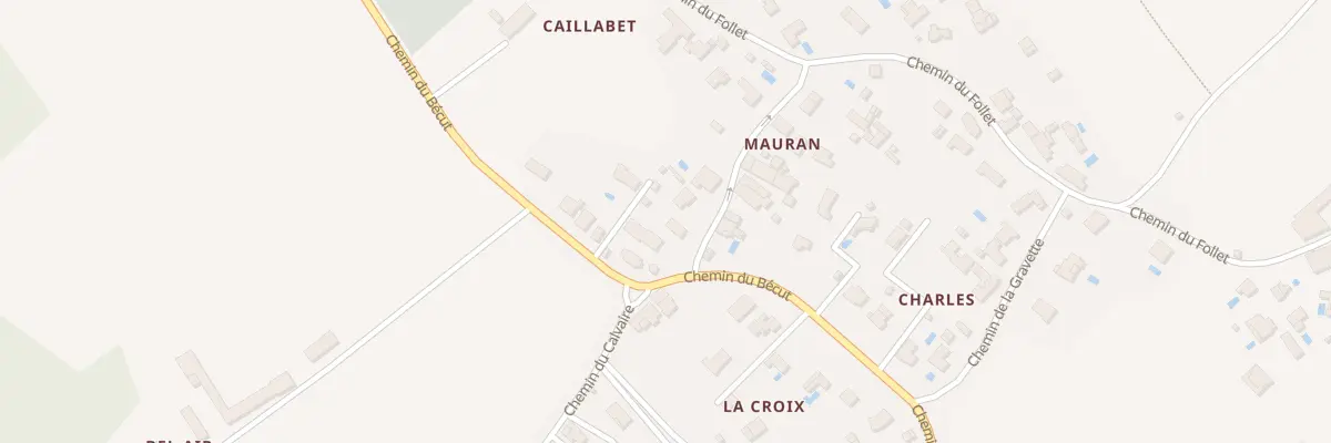 Plan du 329 Mauran à Quinsac