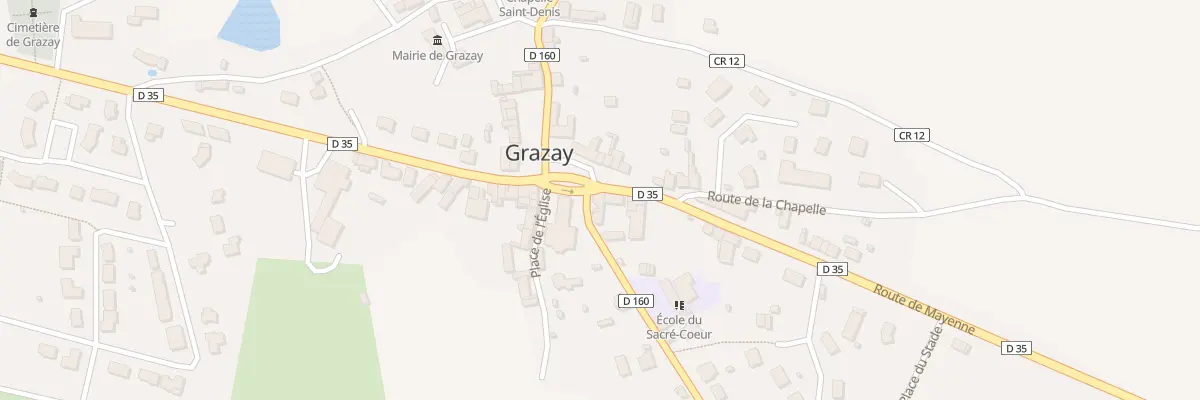 Plan du 9 Pl de l’Eglise à Grazay