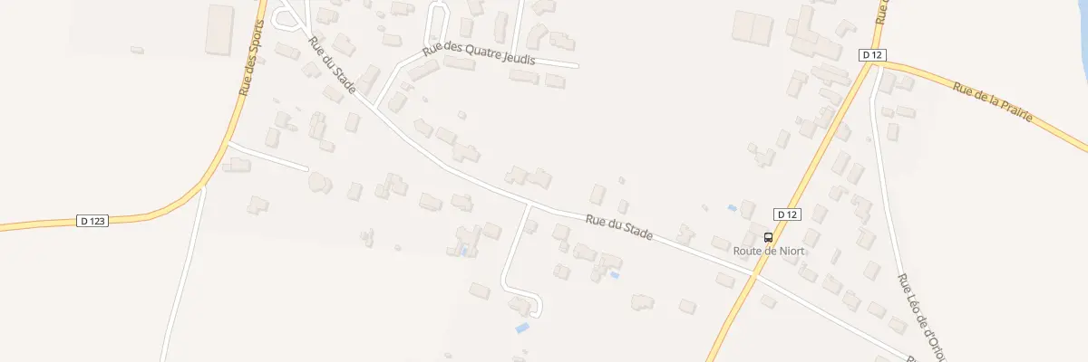 Plan du 12 Rue du Stade à Saint-Maxire