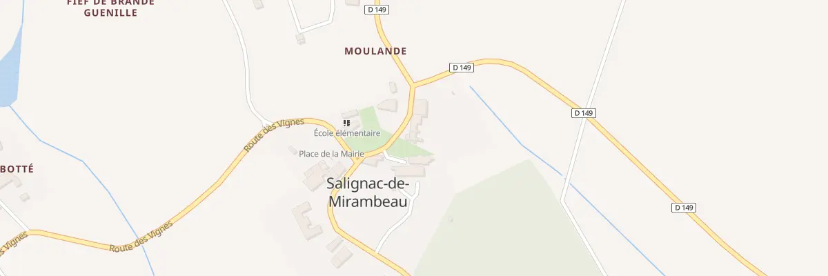 Plan du 5008 Le Bourg à Salignac-de-Mirambeau