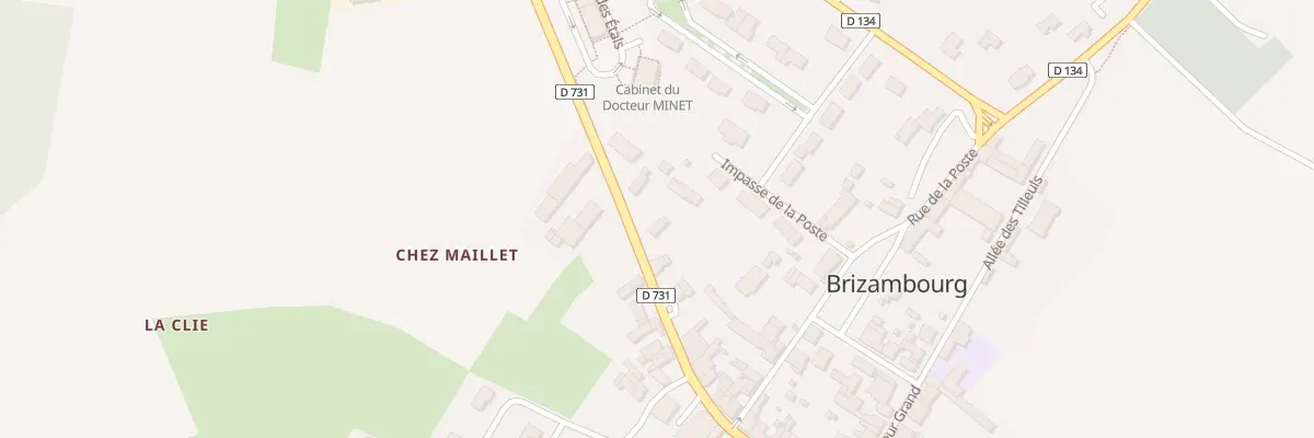 Plan du 25 Av de Cognac à Brizambourg