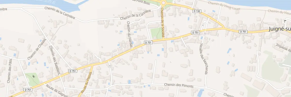 Plan du 70 Rue Grand Rue aux Garennes sur Loire