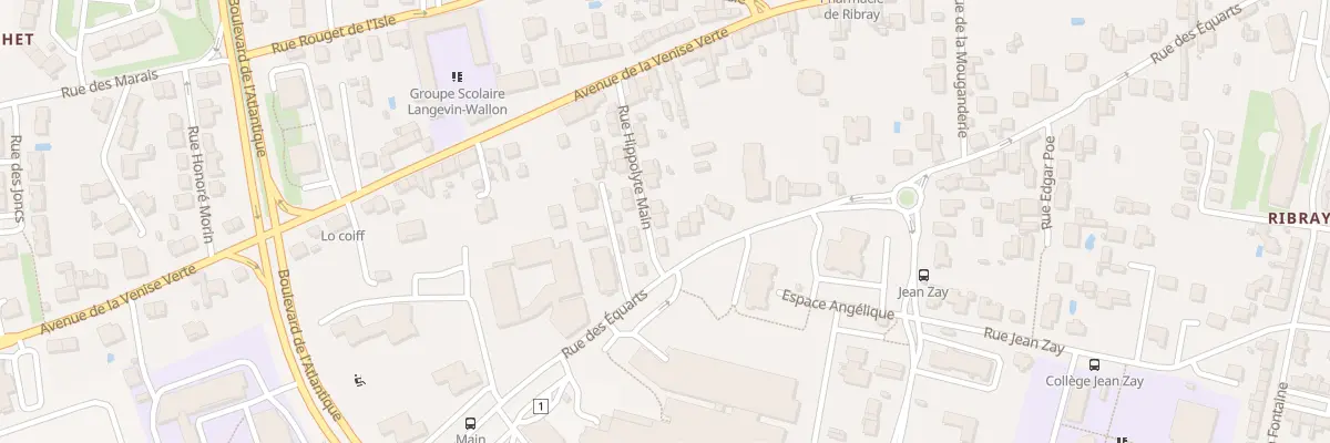 Plan du 15 Rue Hippolyte Main à Niort