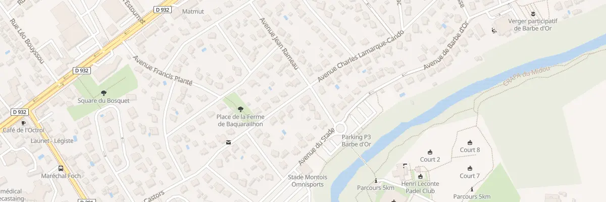 Plan du 17 Av Charles Lamarque-Cando à Mont-de-Marsan