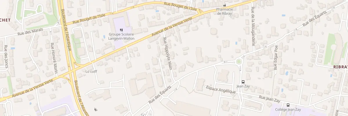 Plan du 11 Rue Hippolyte Main à Niort