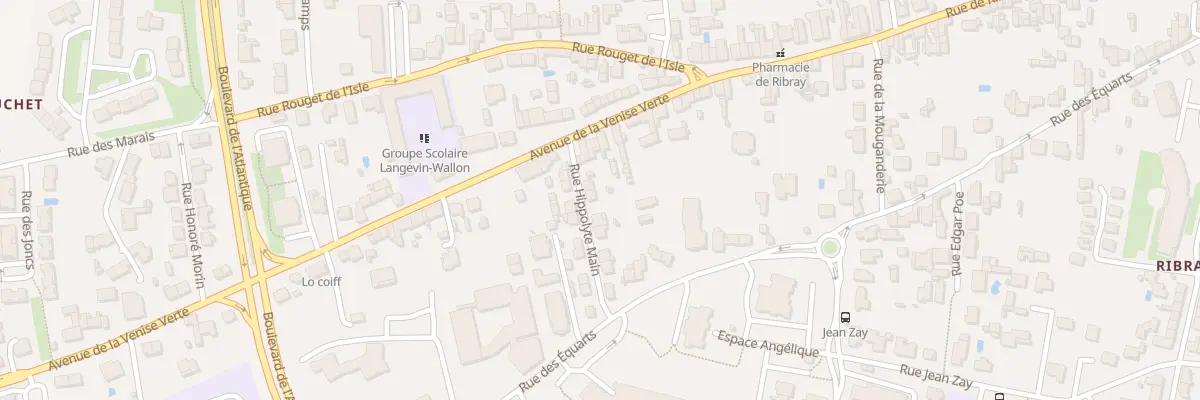 Plan du 7 Rue Hippolyte Main à Niort