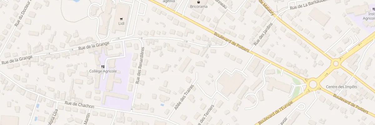 Plan du 72B Rue de la Grange à Bressuire