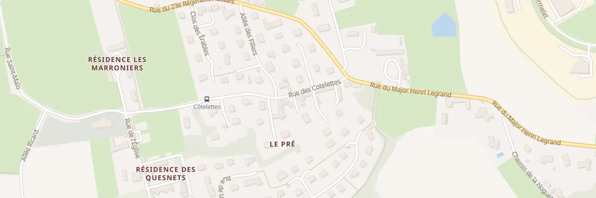 Plan du 89A Rue des Cotelettes à Mouen