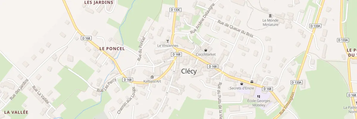Plan du 2 Rue de la Poste à Clécy