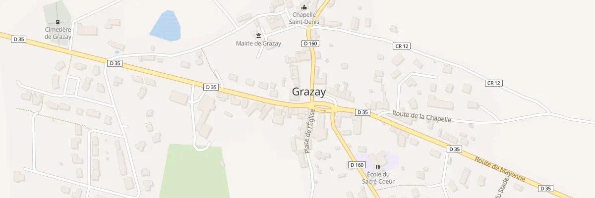 Plan du 33 Pl de l’Eglise à Grazay