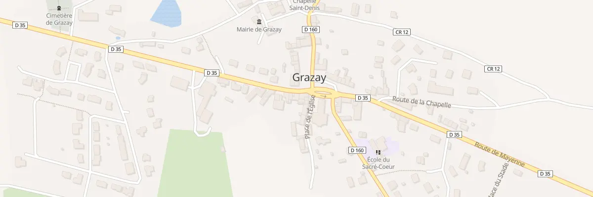 Plan du 4 Rte de Mayenne à Grazay