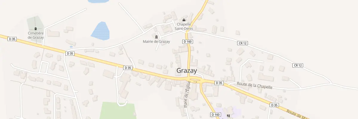 Plan du 28 Pl de l’Eglise à Grazay