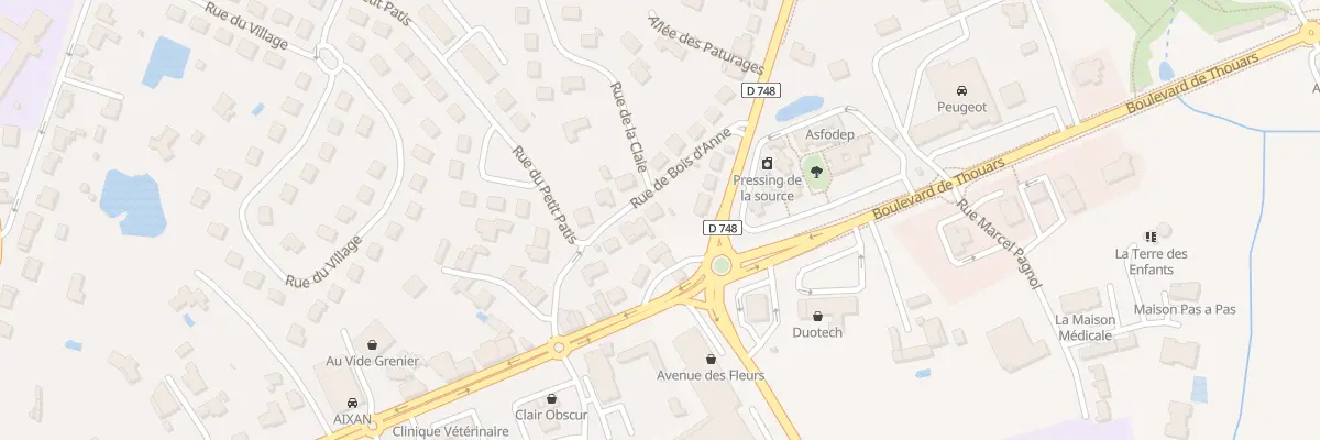 Plan du 14 Rue de Bois d’Anne à Bressuire