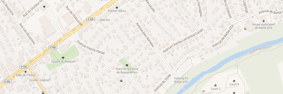 Plan du 17 Av Saint - Vincent de Paul à Mont-de-Marsan
