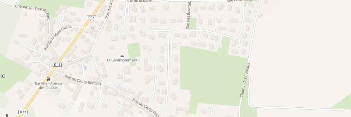 Plan du 8 Rue des Écrottes à Banville