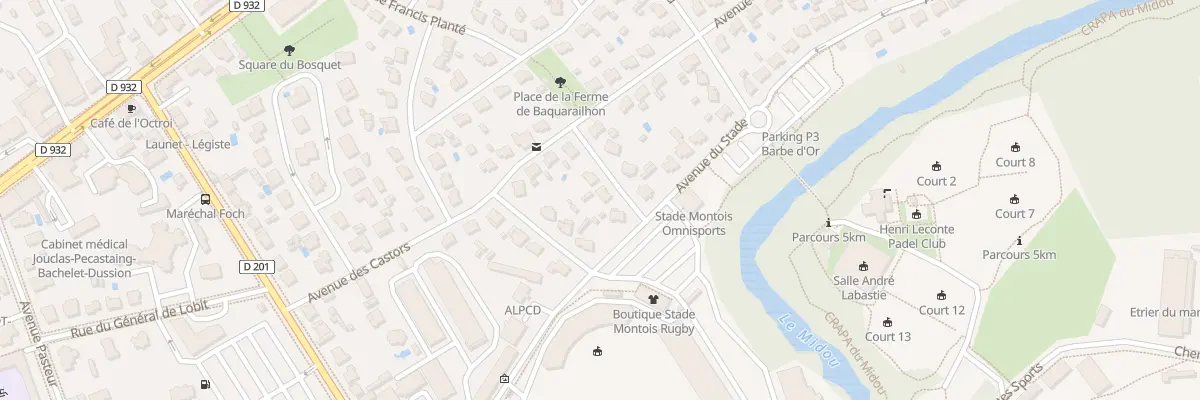 Plan du 5 Rue Georges Guynemer à Mont-de-Marsan