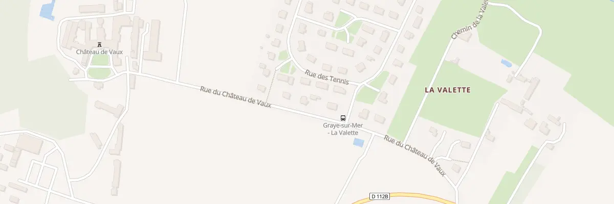 Plan du 14 Rue du Château de Vaux à Graye-sur-Mer