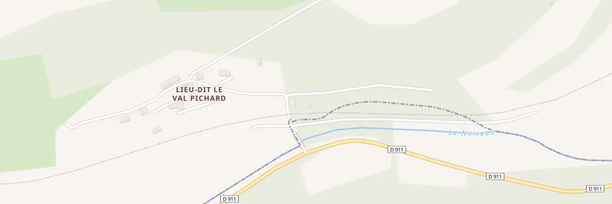 Plan du 2 Le Val Pichard à Saint-Denis-de-Méré