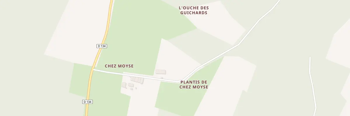 Plan du 15 Rte de Chez Moise à Brizambourg