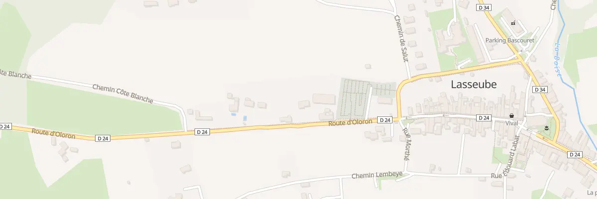 Plan du 5145F Rte d’Oloron à Lasseube