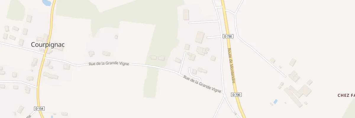 Plan du 1 Rte Route de Jonzac à Courpignac