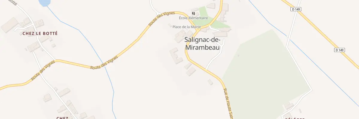 Plan du 5002 Le Bourg à Salignac-de-Mirambeau