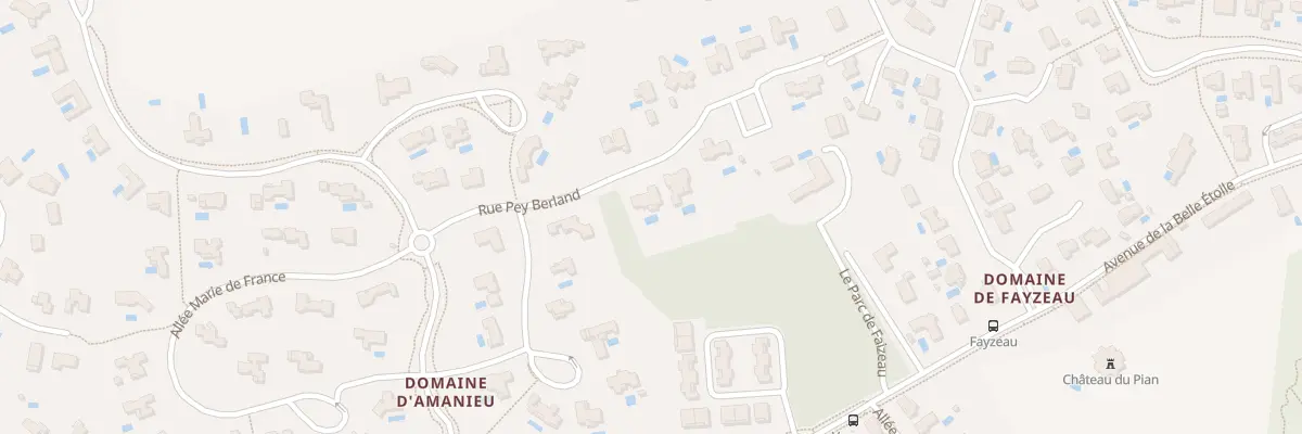 Plan du 2 Rue Pey Berland à Bouliac