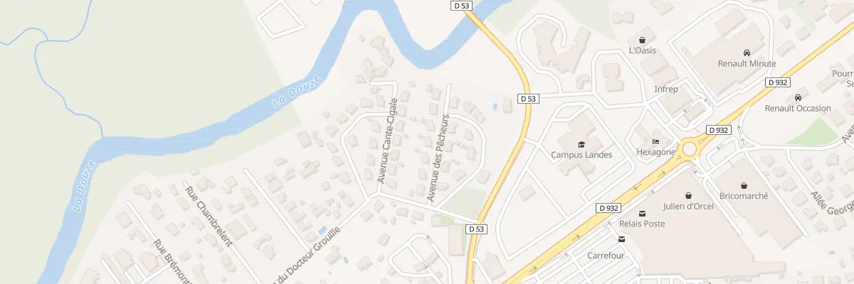 Plan du 7 Av des Pêcheurs à Mont-de-Marsan