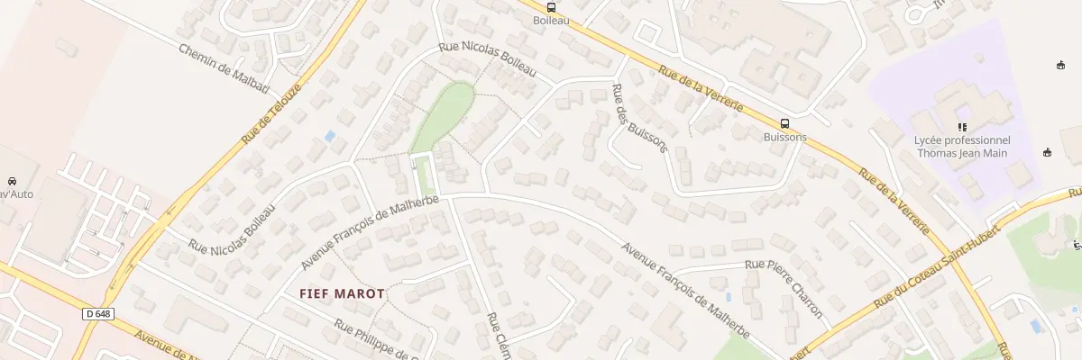 Plan du 30 Av François de Malherbe à Niort