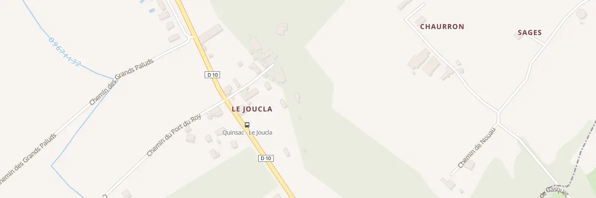 Plan du 166 Le Joucla à Quinsac