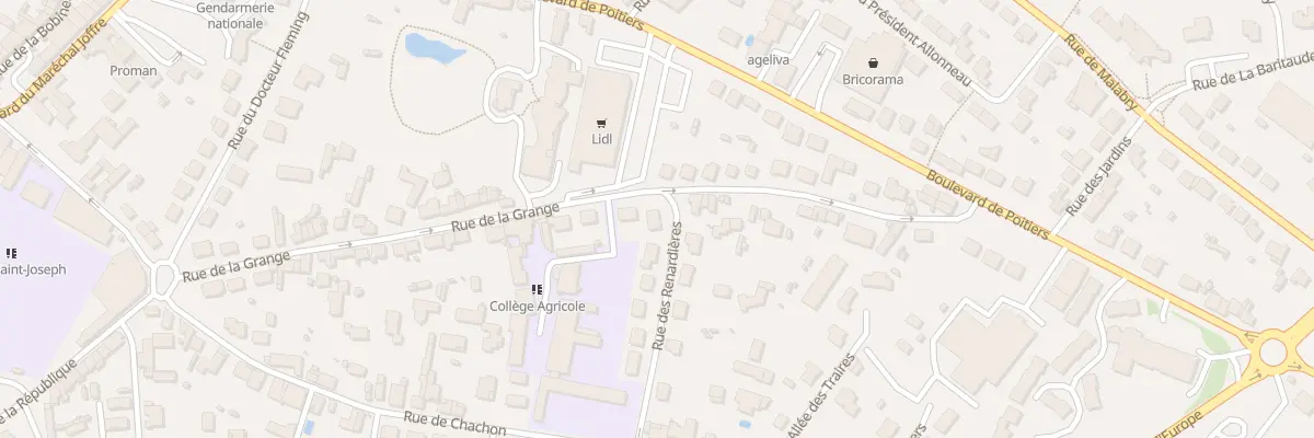 Plan du 11 Rue des Renardieres à Bressuire