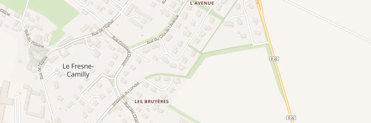 Plan du 10 Rue Jacques Lanoë au Fresne-Camilly