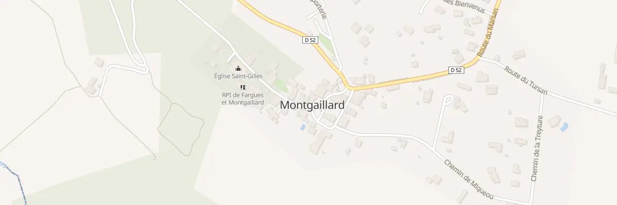 Plan du 72 Rue de Saint Gilles à Montgaillard