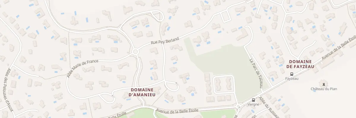 Plan du 3 All François Villon à Bouliac