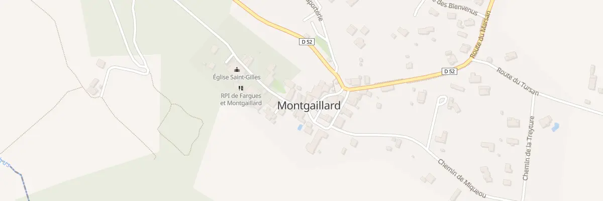Plan du 96 Rue de Saint Gilles à Montgaillard