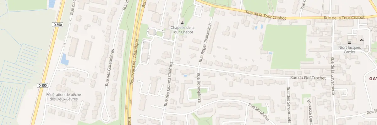 Plan du 40B Rue du Fief Trochet à Niort