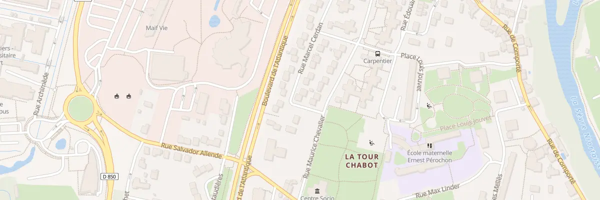 Plan du 36 Rue Marcel Cerdan à Niort