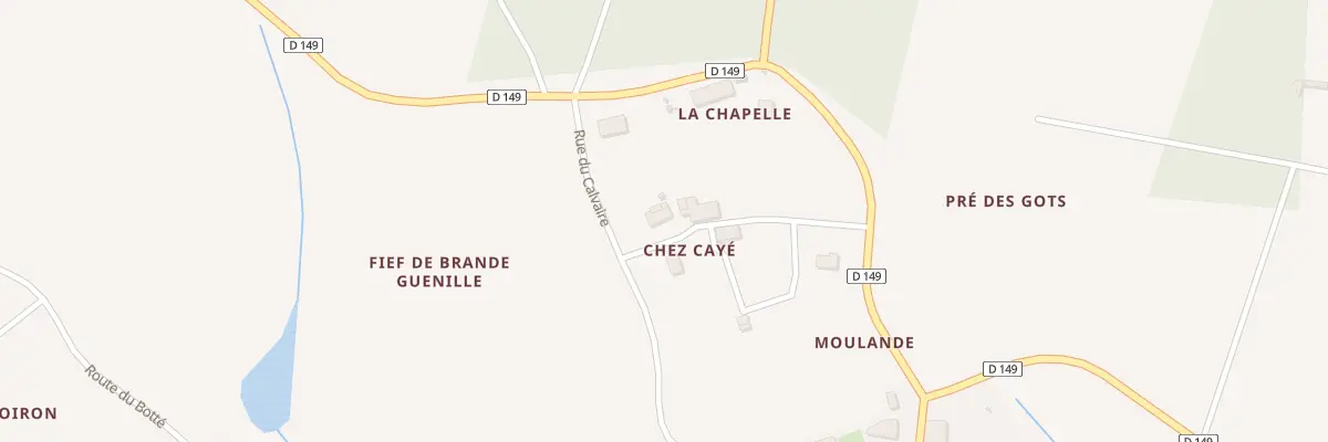 Plan du 5028A Chez Caye à Salignac-de-Mirambeau