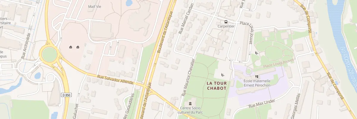 Plan du 38 Rue Marcel Cerdan à Niort