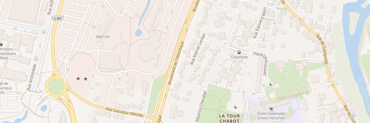 Plan du 33 Rue Marcel Cerdan à Niort