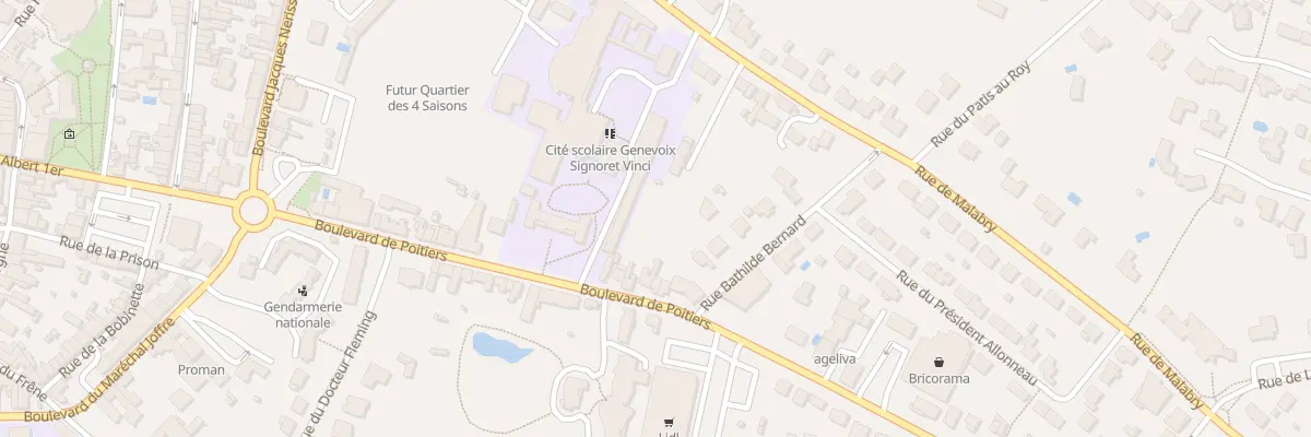 Plan du 52 Bd de Poitiers à Bressuire