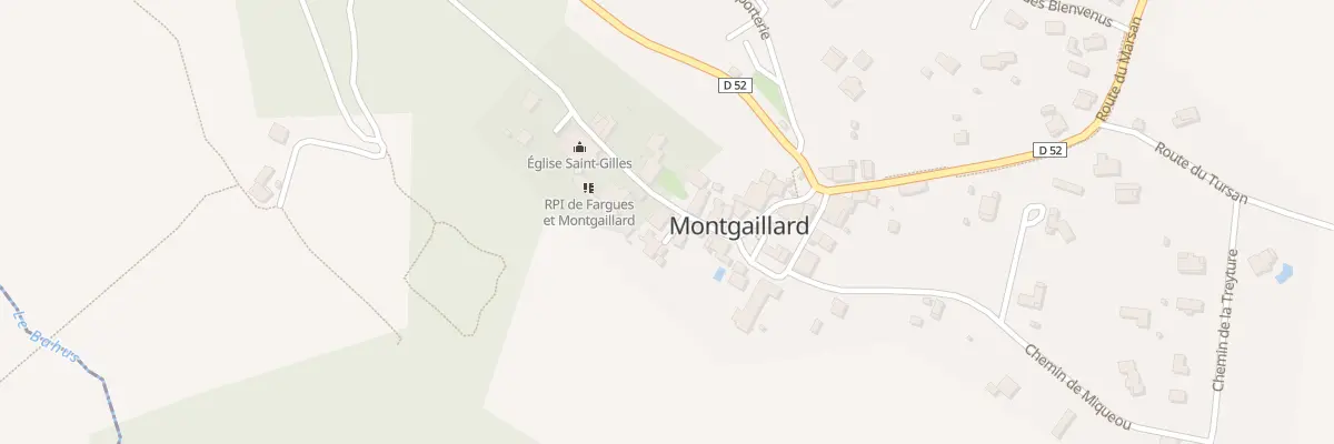Plan du 125 Rue de Saint Gilles à Montgaillard