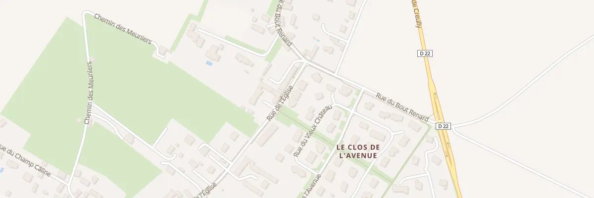 Plan du 42 Rue de l’Église au Fresne-Camilly