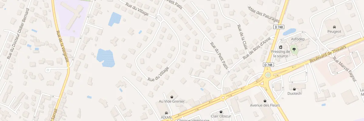 Plan du 50 Rue du Village à Bressuire