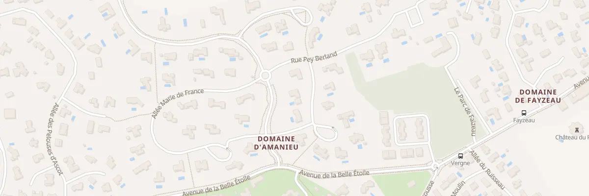 Plan du 4 All François Villon à Bouliac