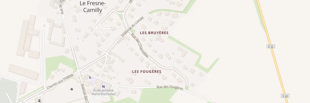 Plan du 6 Rue des Charmilles au Fresne-Camilly