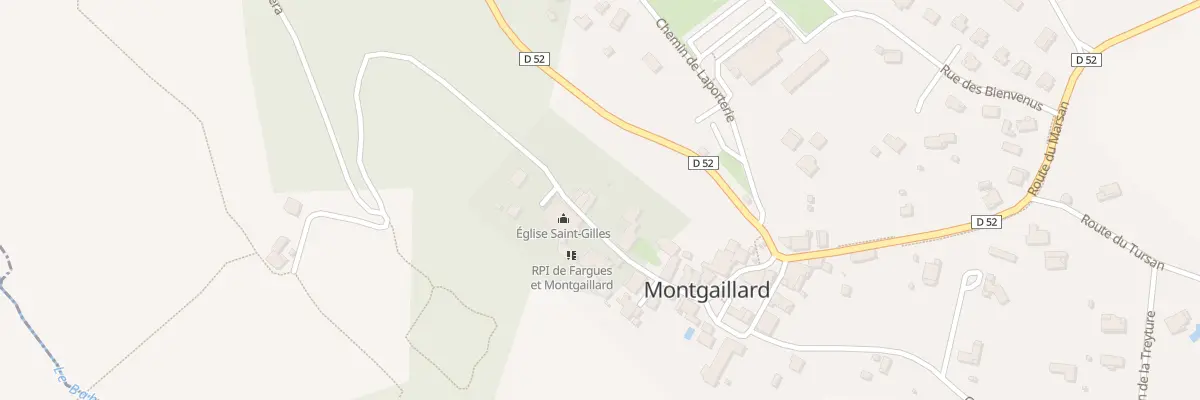 Plan du 206 Rue de Saint Gilles à Montgaillard