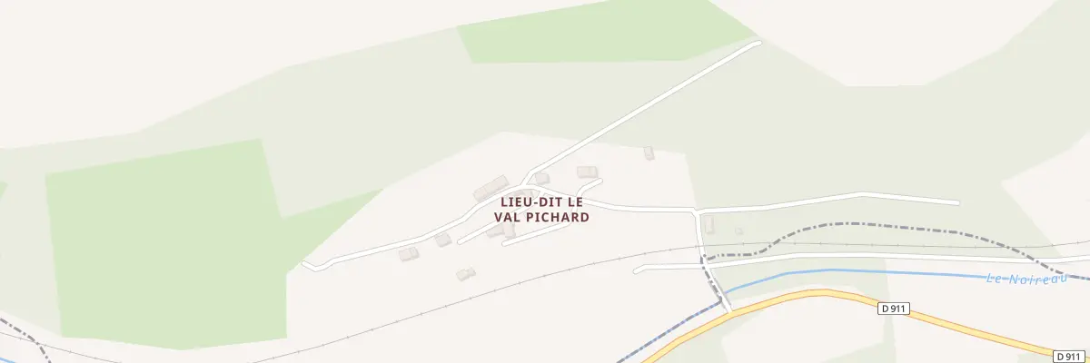 Plan du 6 Le Val Pichard à Saint-Denis-de-Méré