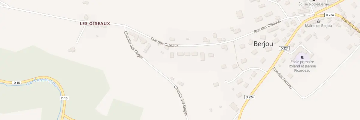 Plan du 21 Rue des Oiseaux à Berjou